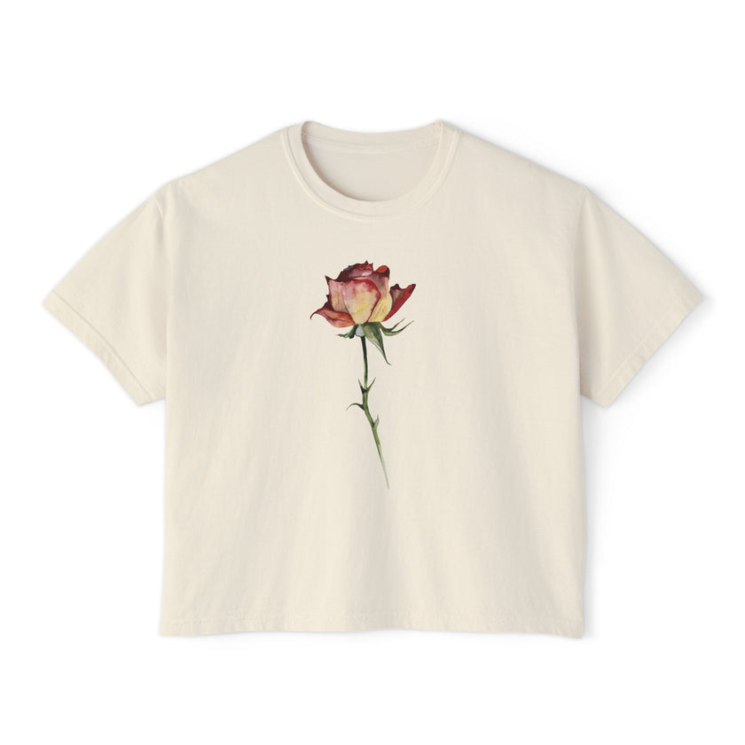 The Rose Tee - Cropped Boxy tee