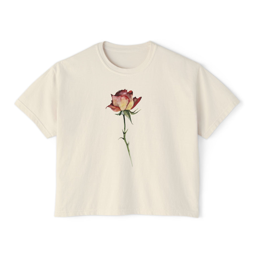 The Rose Tee - Cropped Boxy tee