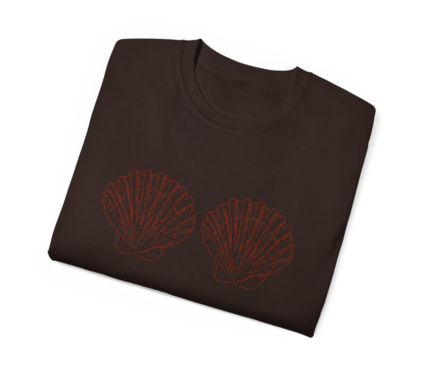 Unisex Cotton Tee - Aphrodite Divine Feminine Shell