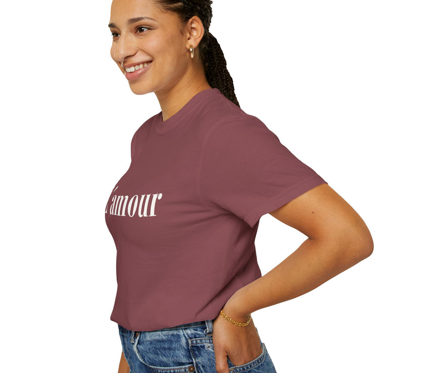 L’amour T-Shirt – French Minimalist  Cotton Tee