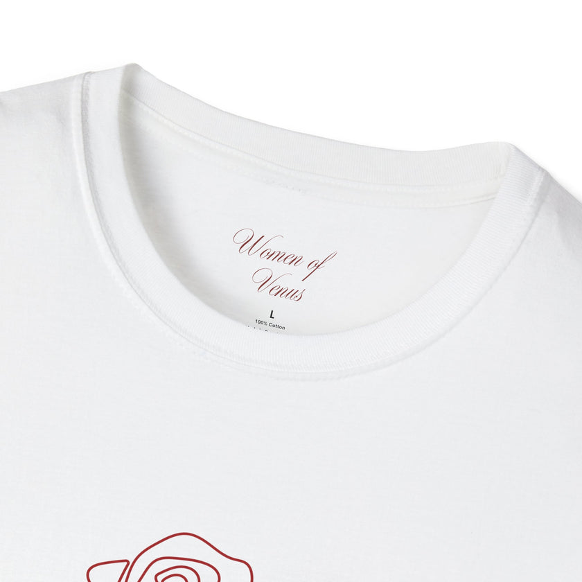 Minimalist Rose T-Shirt – Feminine Botanical Graphic Tee