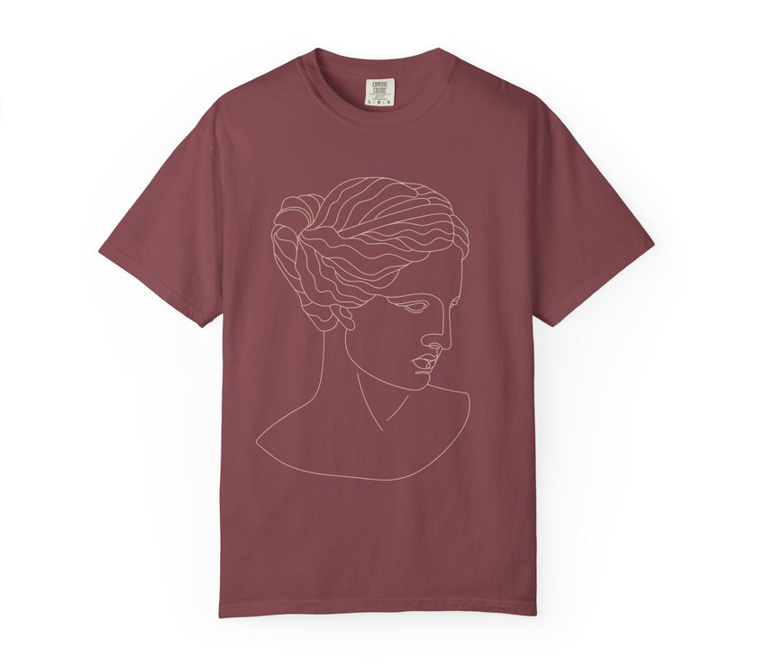 Goddess Line Art T-Shirt – Feminine Minimalist Graphic Tee