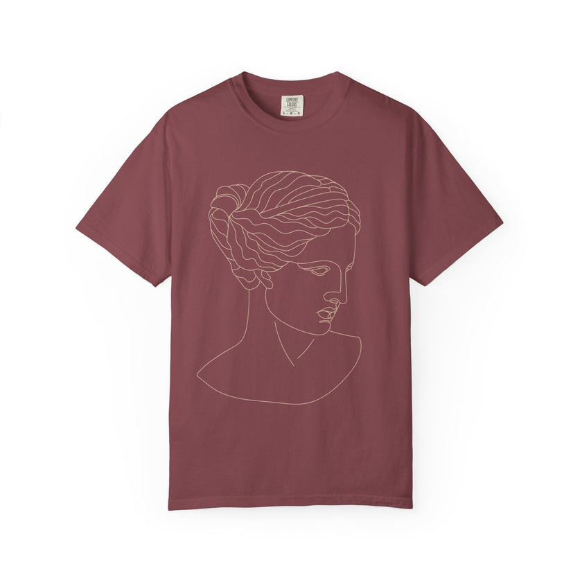 Goddess Line Art T-Shirt – Feminine Minimalist Graphic Tee
