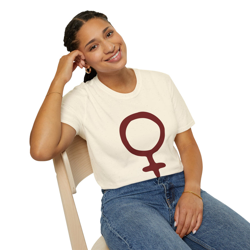 Feminine Symbol T-Shirt – Minimalist Women’s Empowerment Tee
