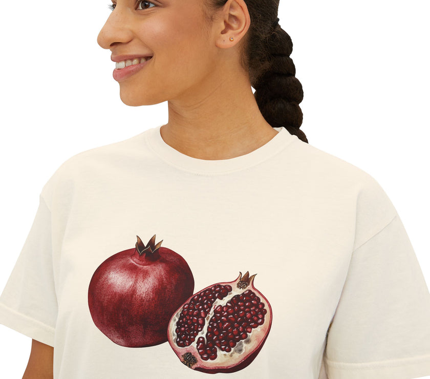 Pomegranate Boxy Tee