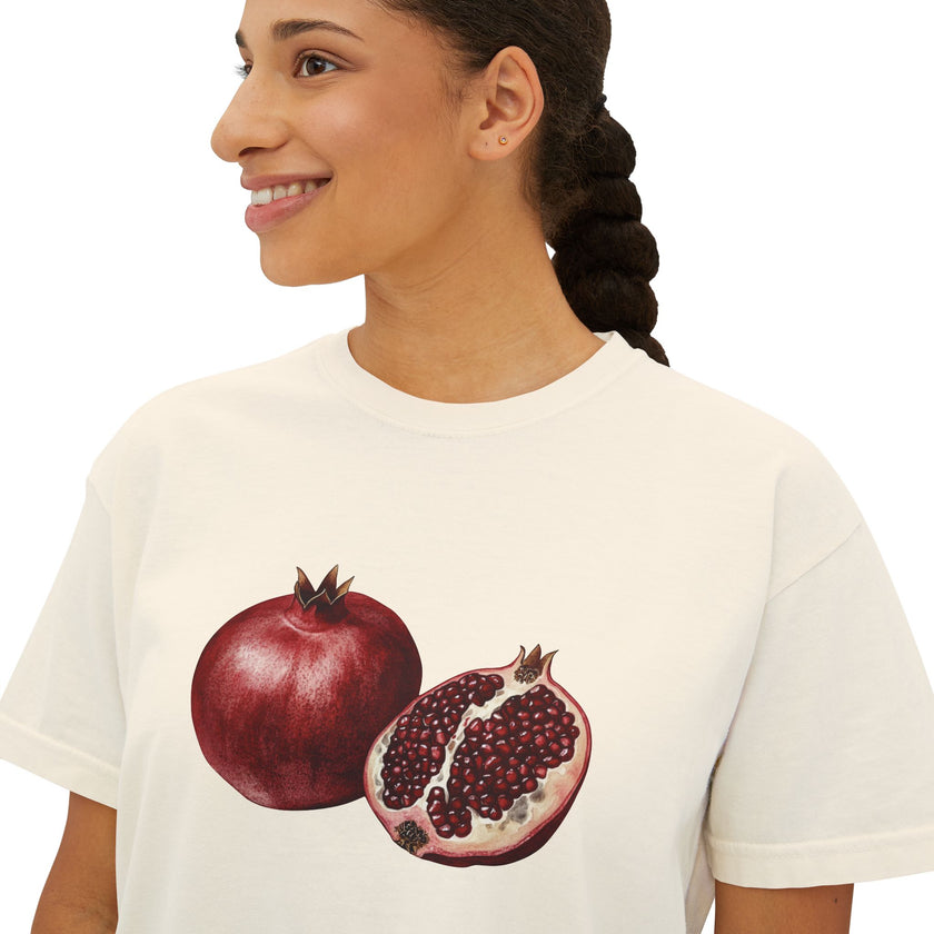 Pomegranate Boxy Tee