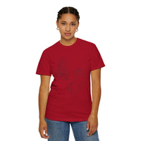 The Transformation Tee – Rose & Butterfly Line Art T-Shirt