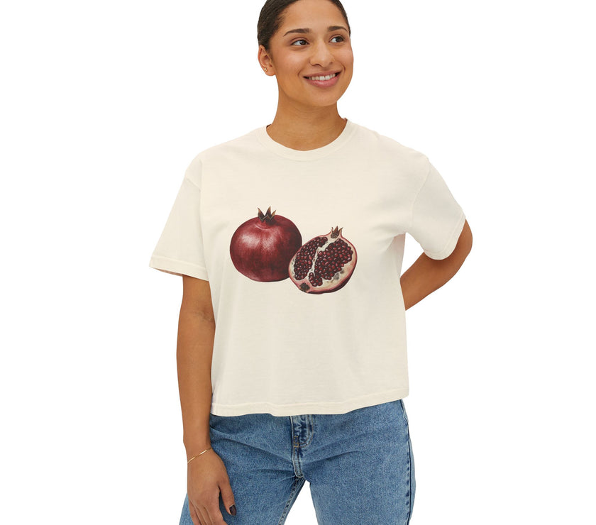 Pomegranate Boxy Tee