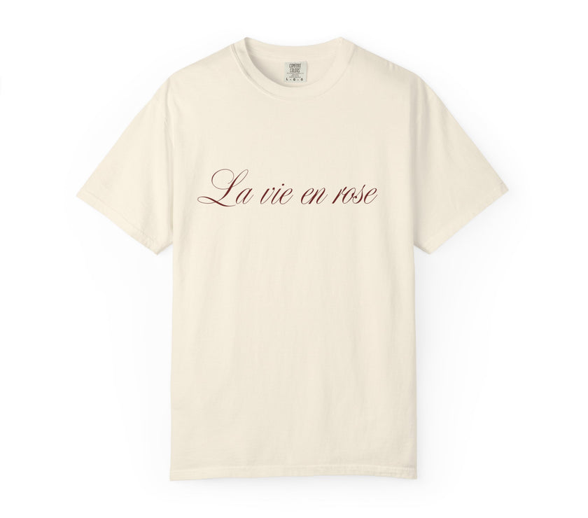 La Vie en Rose Tee  Feminine Minimalism by Women of Venus