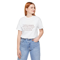Mermaid Quote Tee — "I must be a mermaid. I have no fear of depth..."