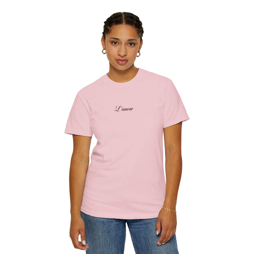 L´amour embroidered t-shirt - 100% cotton