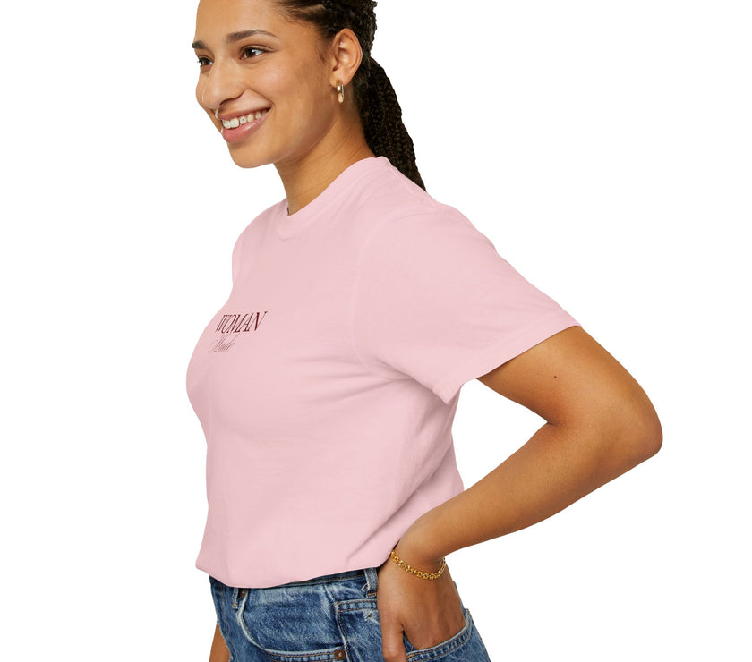 Woman Made Tee – Minimalist Feminist Statement T-Shirt