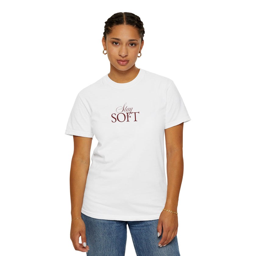 STAY SOFT Tee – Minimalist Feminine Empowerment Shirt