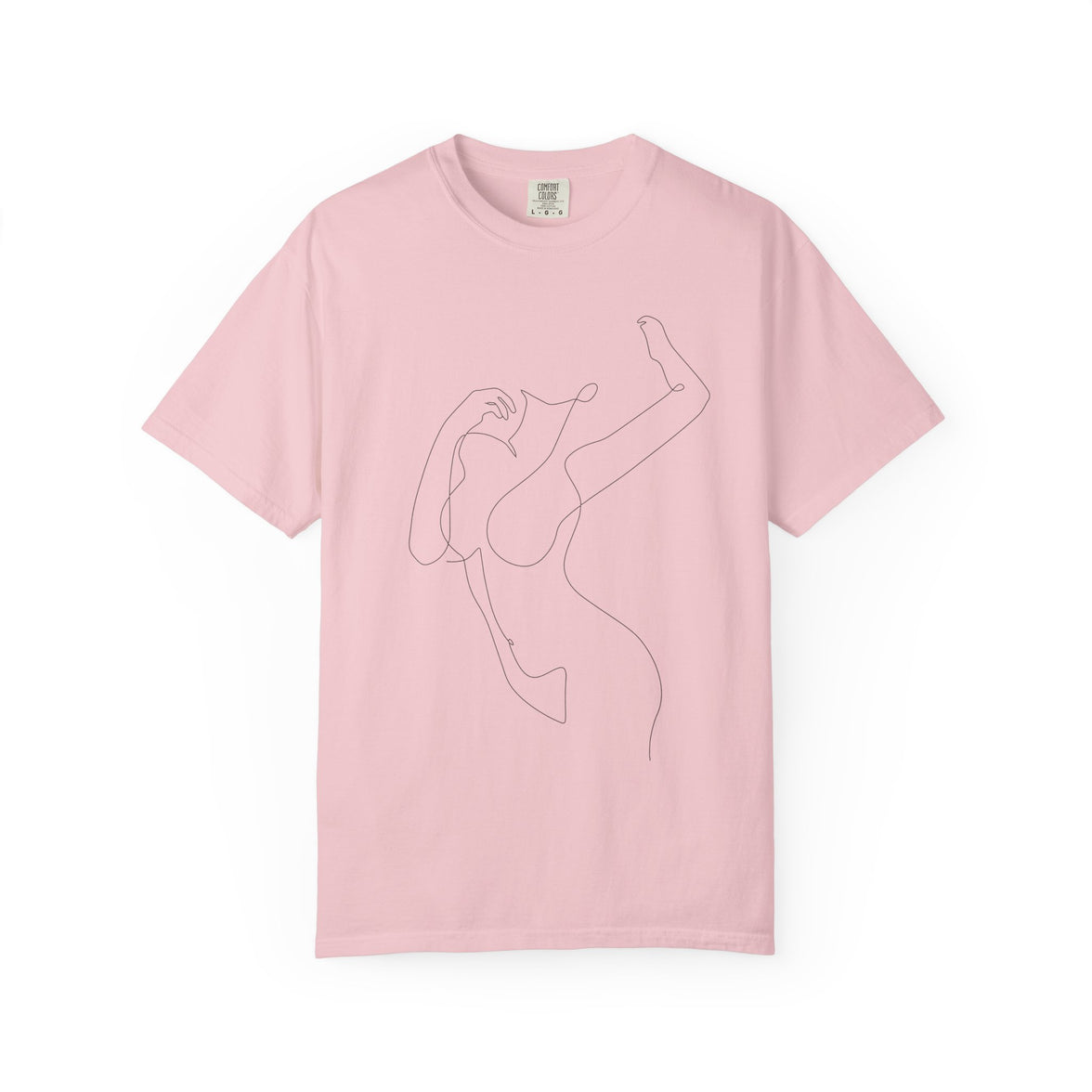 The Muse Tee – Unapologetically Feminine Line Art T-Shirt