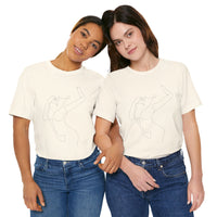 Minimal Line Art Woman Graphic Tee