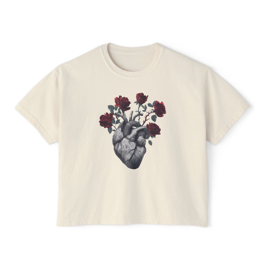 Heart Bloom Tee – Feminine Strength & Rebirth Graphic T-Shirt