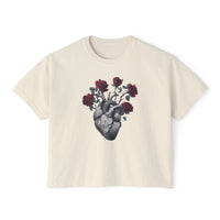 Heart Bloom Tee – Feminine Strength & Rebirth Graphic T-Shirt