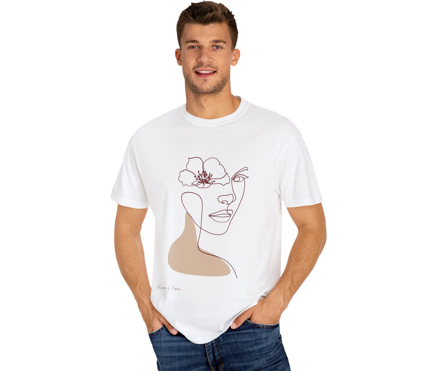 The Venus Tee – Minimalist Feminine Line Art T-Shirt