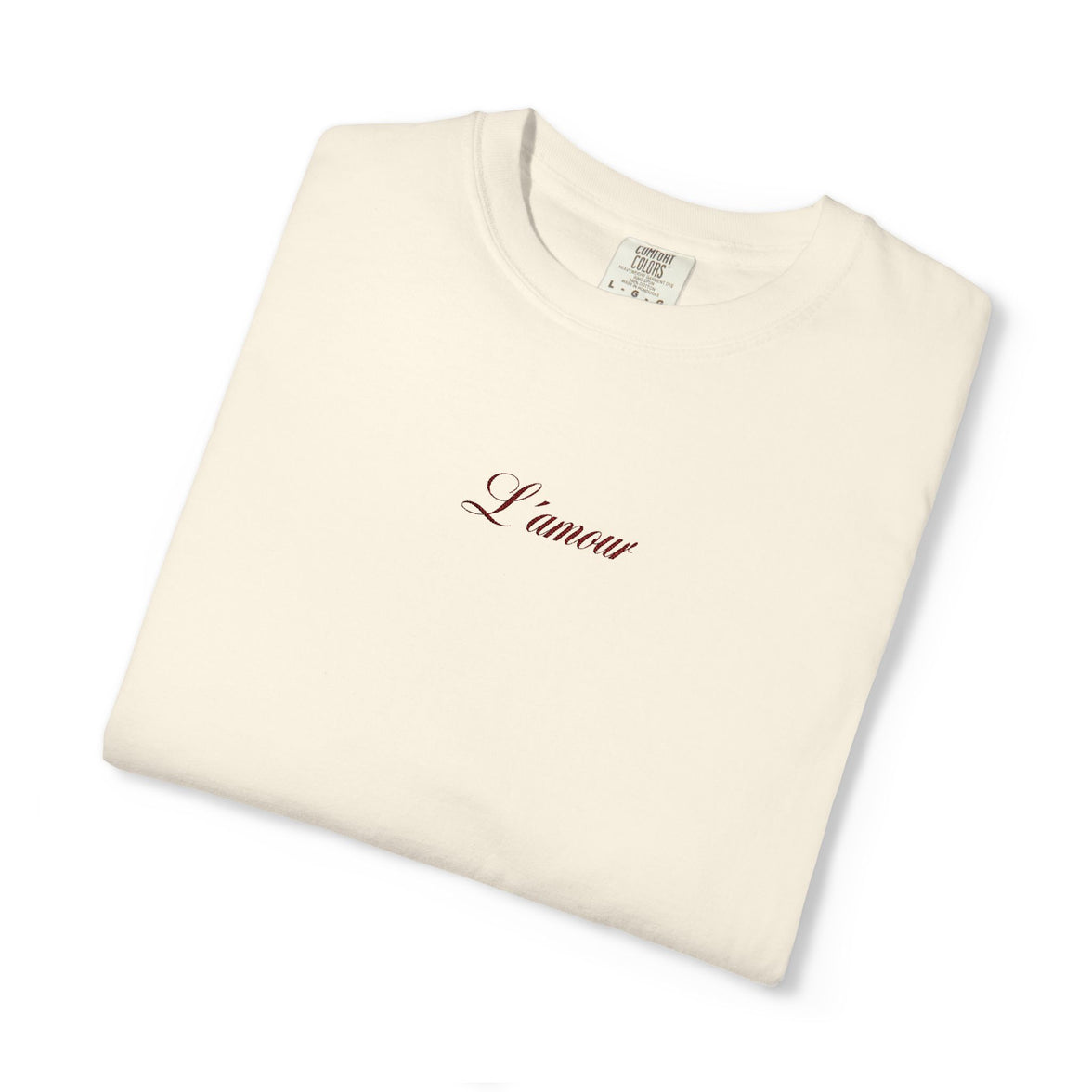 L´amour embroidered t-shirt - 100% cotton