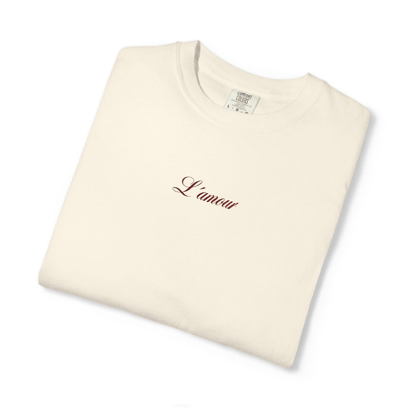 L´amour embroidered t-shirt - 100% cotton