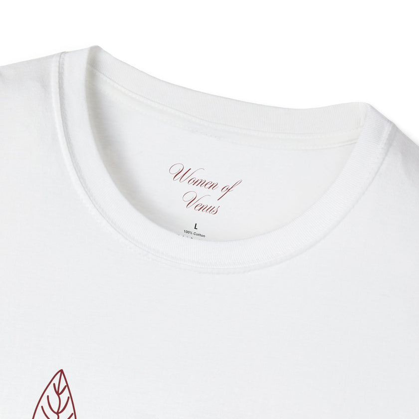 The Dreamer Tee – Minimalist Floral Line Art Softstyle T-Shirt