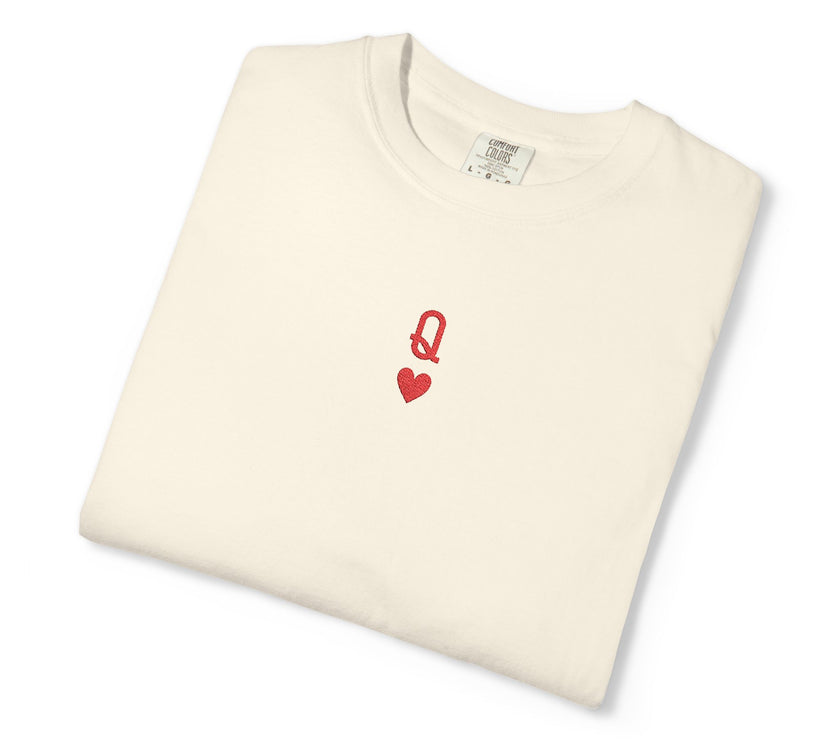 Embroidered Queen of Hearts T-shirt