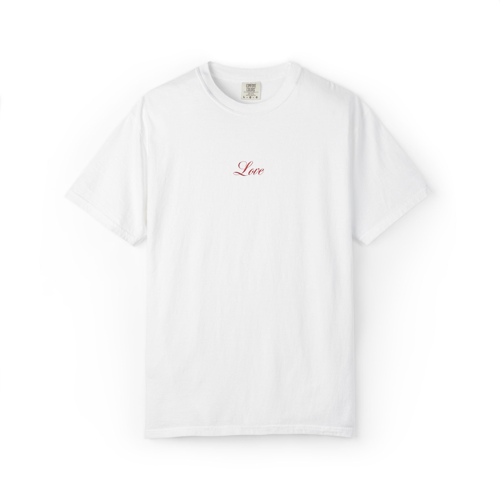 Embroidered Love t-shirt - 100% cotton