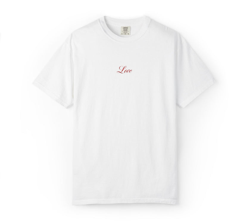 Embroidered Love t-shirt - 100% cotton