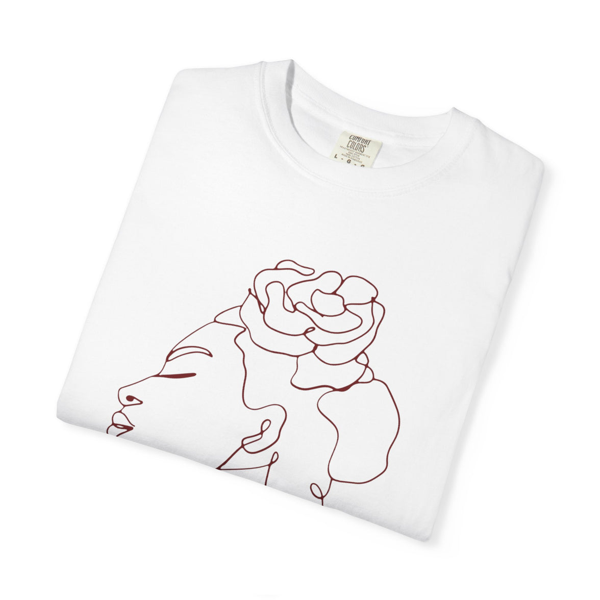 The Rebel Tee - Elegant Line Art T-Shirt for Empowerment