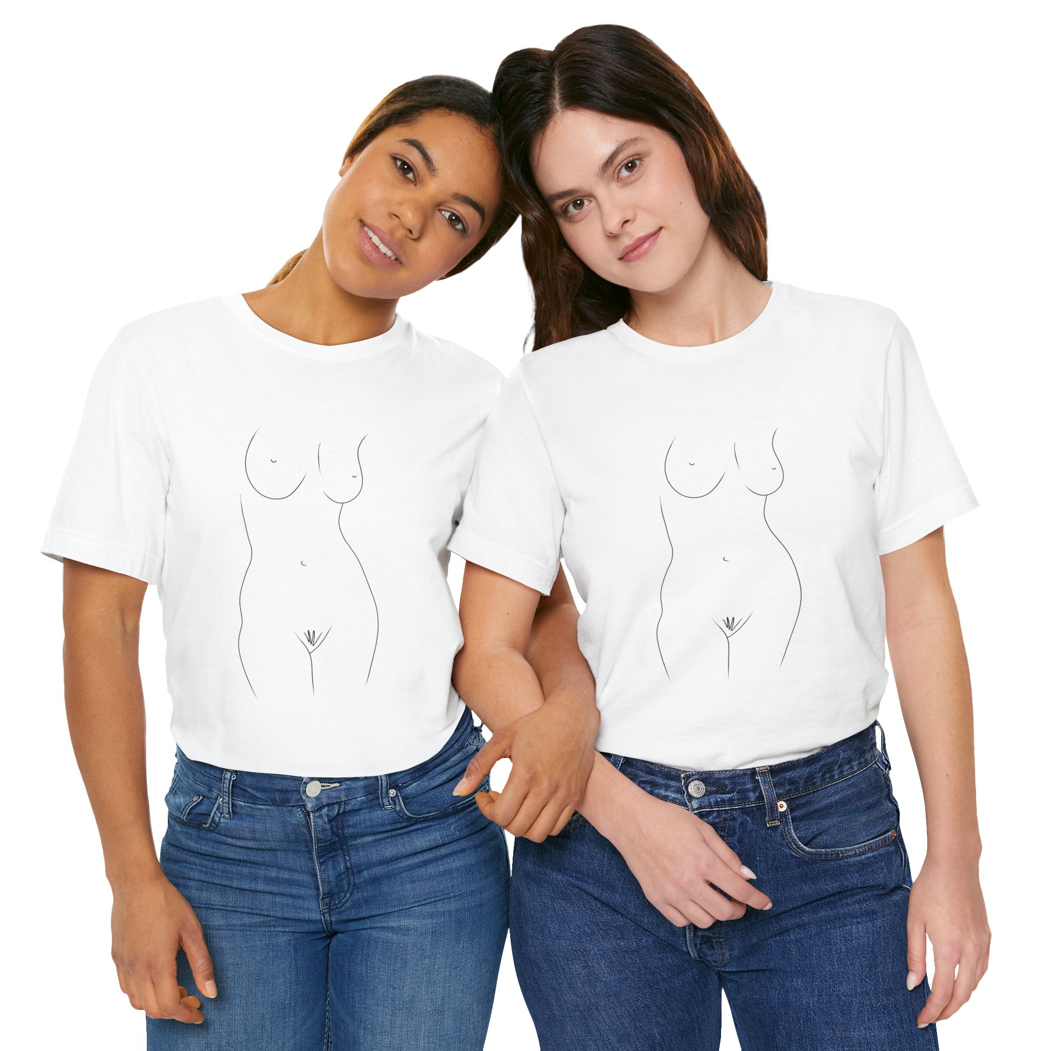 Nude Outline Graphic Tee