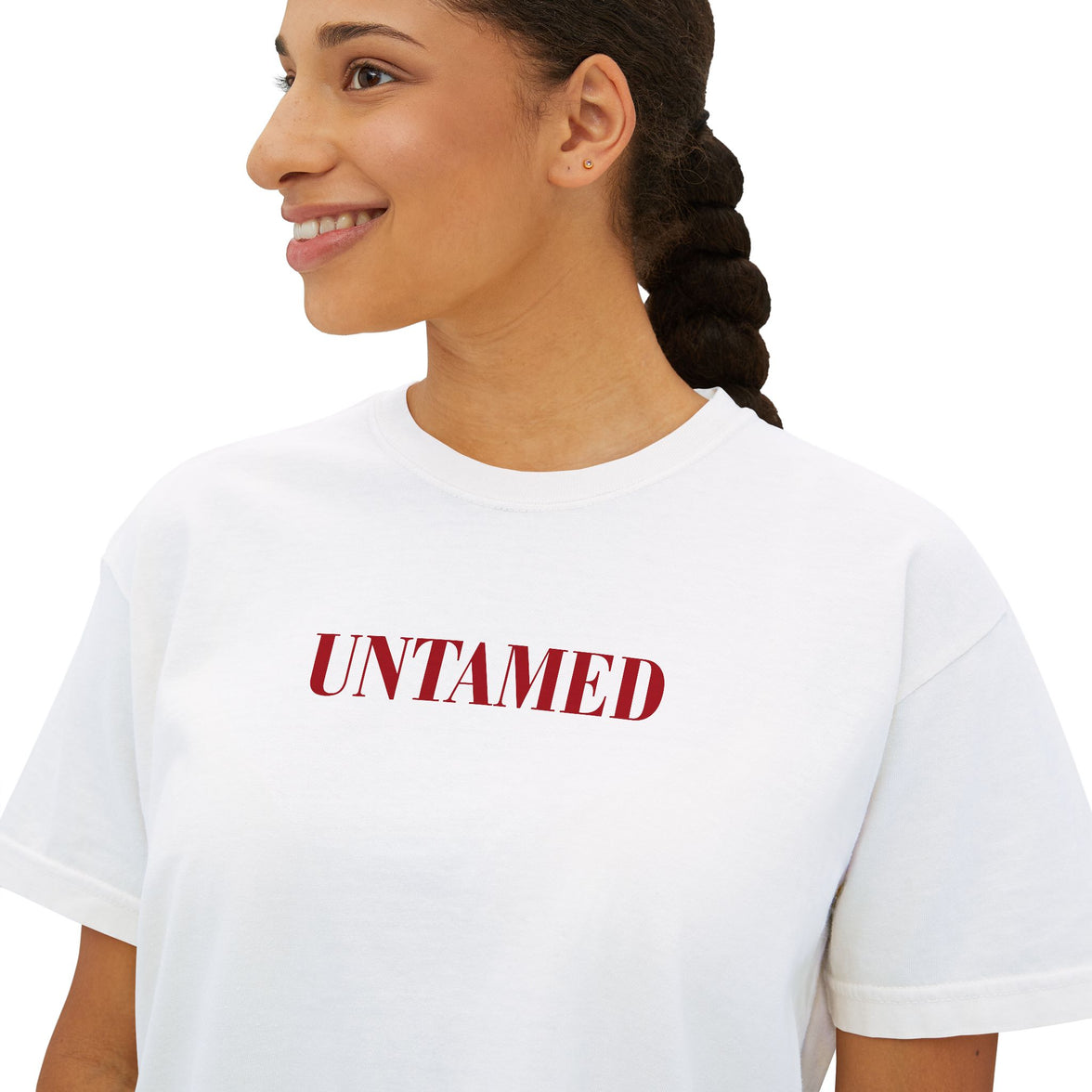 Untamed Tee | Cropped Feminine Statement T-Shirt – Wild, Sensual & Free