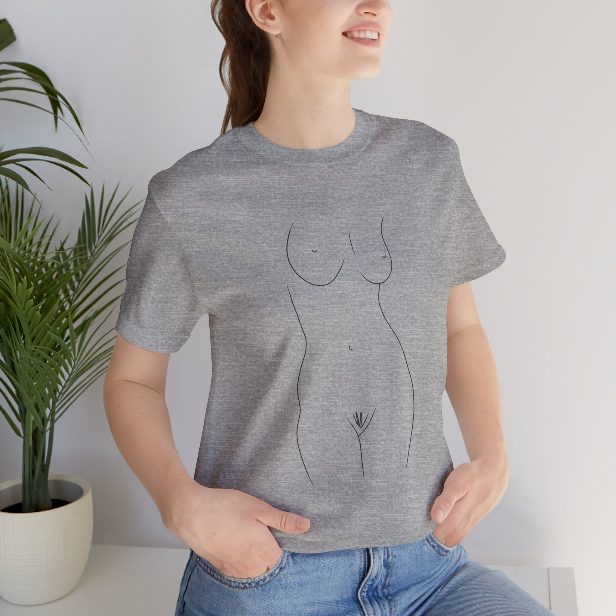 Nude Outline Graphic Tee