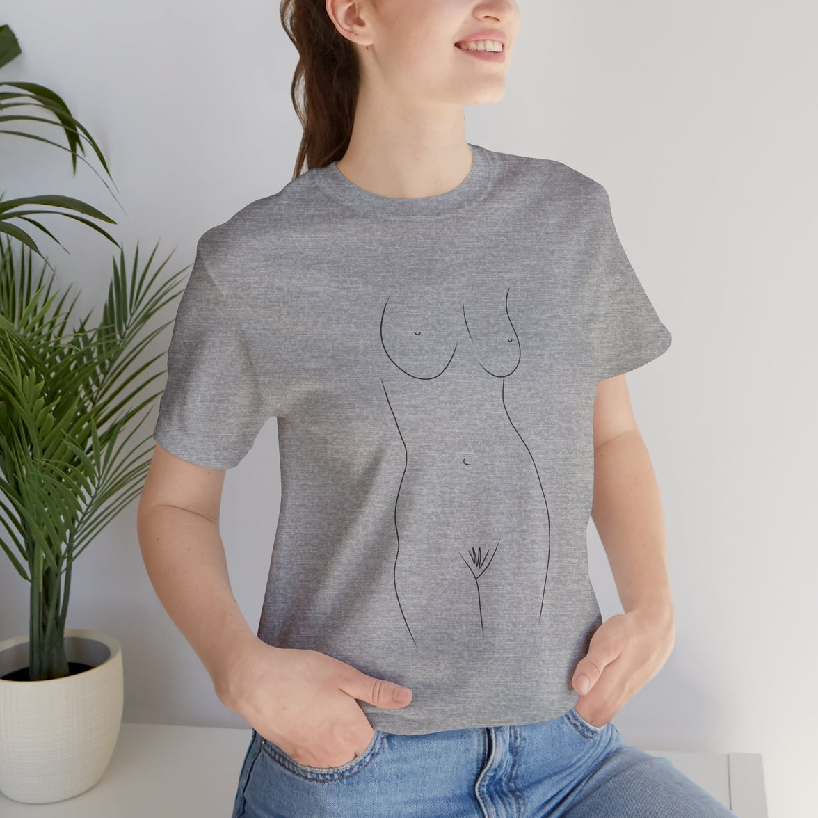 Nude Outline Graphic Tee