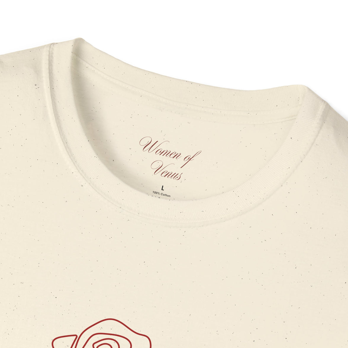 Minimalist Rose T-Shirt – Feminine Botanical Graphic Tee