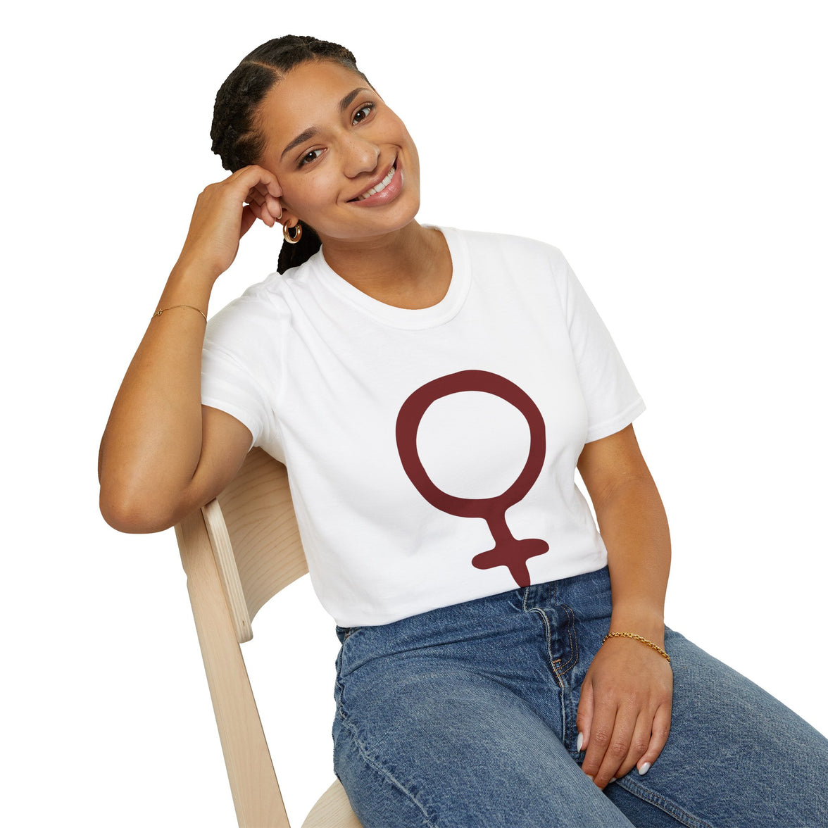 Feminine Symbol T-Shirt – Minimalist Women’s Empowerment Tee