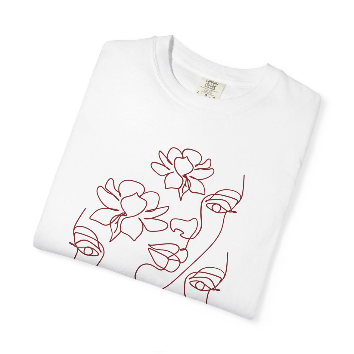 The Trinity Tee – Feminine Connection Line Art T-Shirt