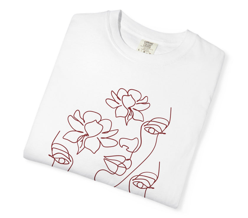 The Trinity Tee – Feminine Connection Line Art T-Shirt