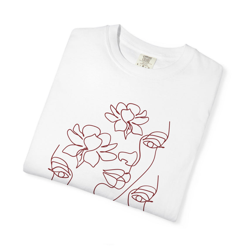 The Trinity Tee – Feminine Connection Line Art T-Shirt