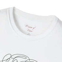 The Rose of Venus Tee – Feminine Line Art T-Shirt (100% Cotton)