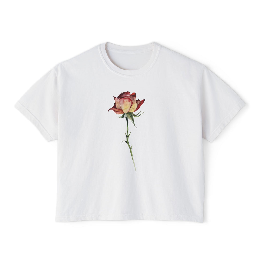 The Rose Tee - Cropped Boxy tee
