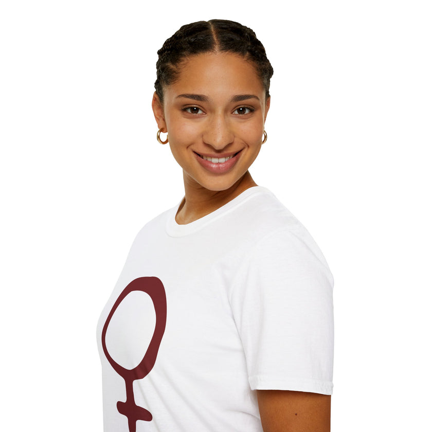Feminine Symbol T-Shirt – Minimalist Women’s Empowerment Tee