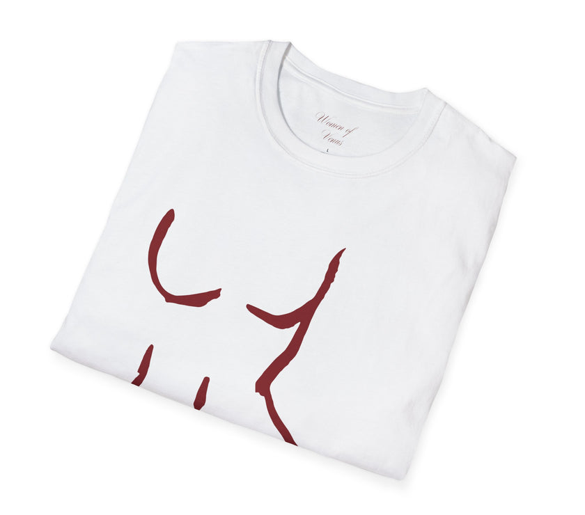 Female Body Outline T-Shirt - Softstyle