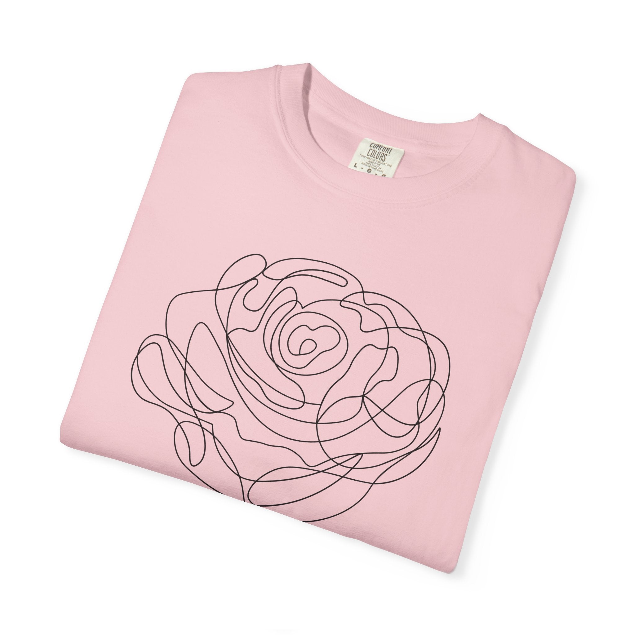 The Rose of Venus Tee – Feminine Line Art T-Shirt