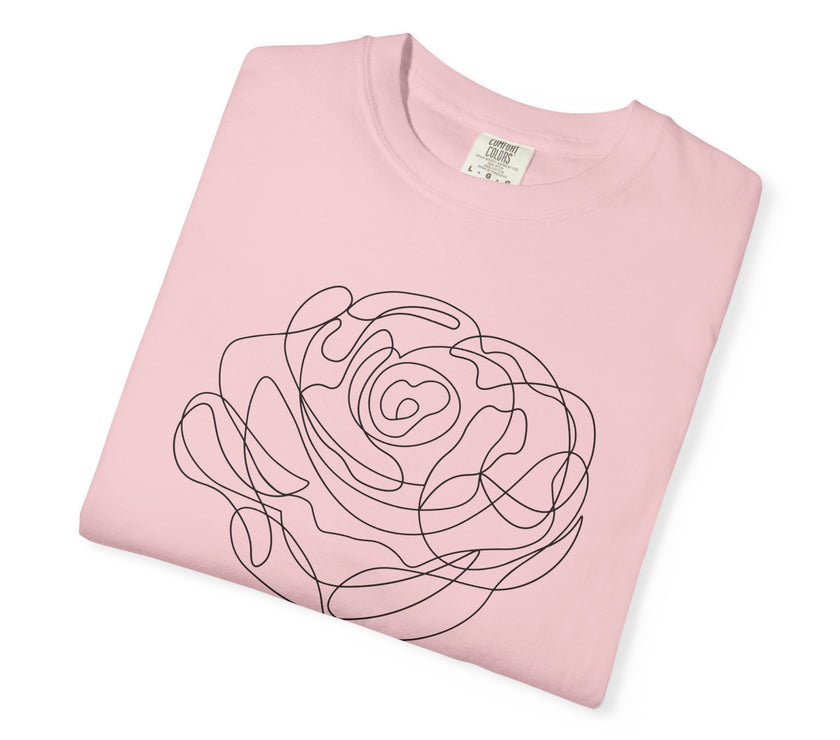 The Rose of Venus Tee – Feminine Line Art T-Shirt