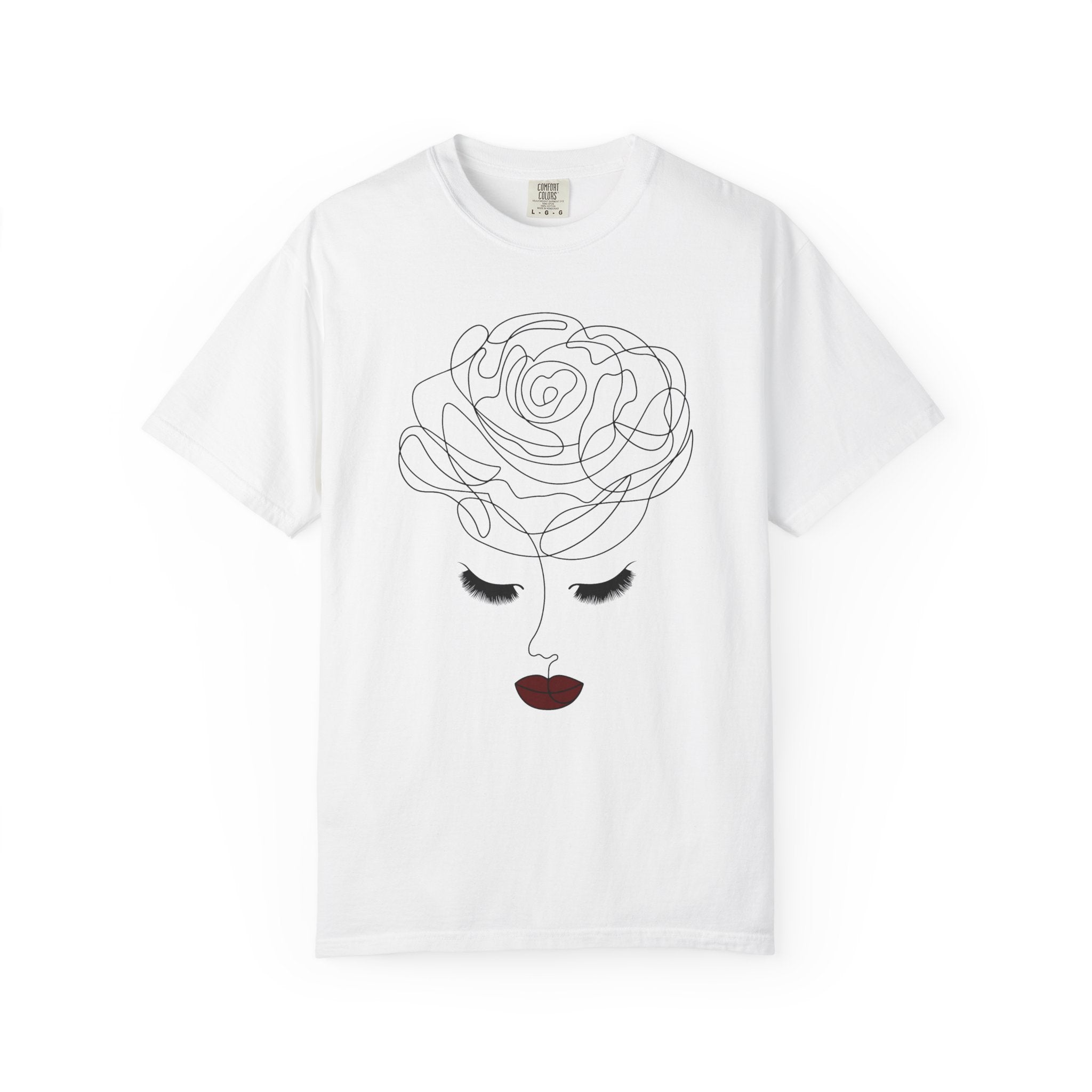 The Rose of Venus Tee – Feminine Line Art T-Shirt