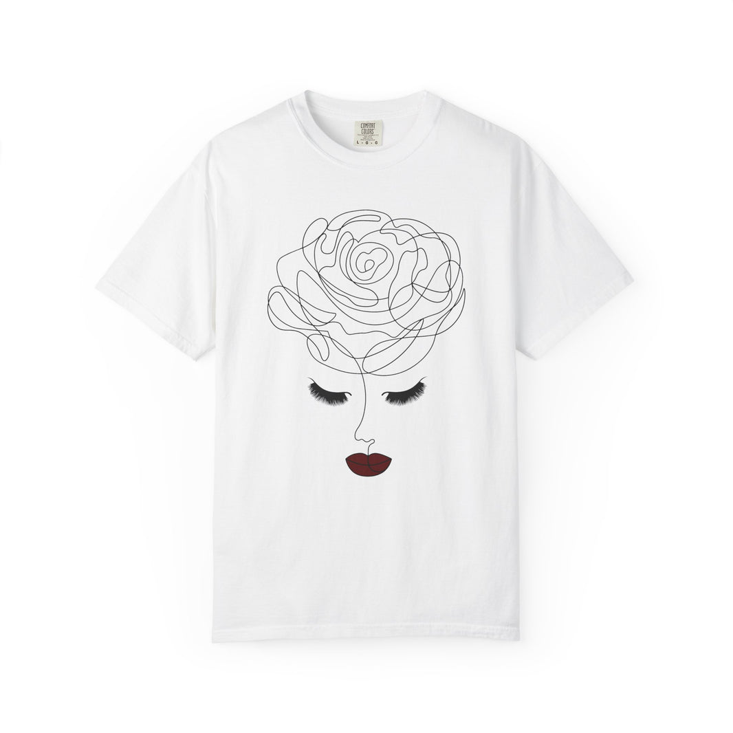 The Rose of Venus Tee – Feminine Line Art T-Shirt