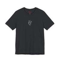 embroidered anatomical heart tee