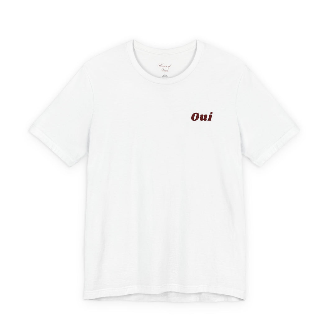 Embroidered Oui Tee