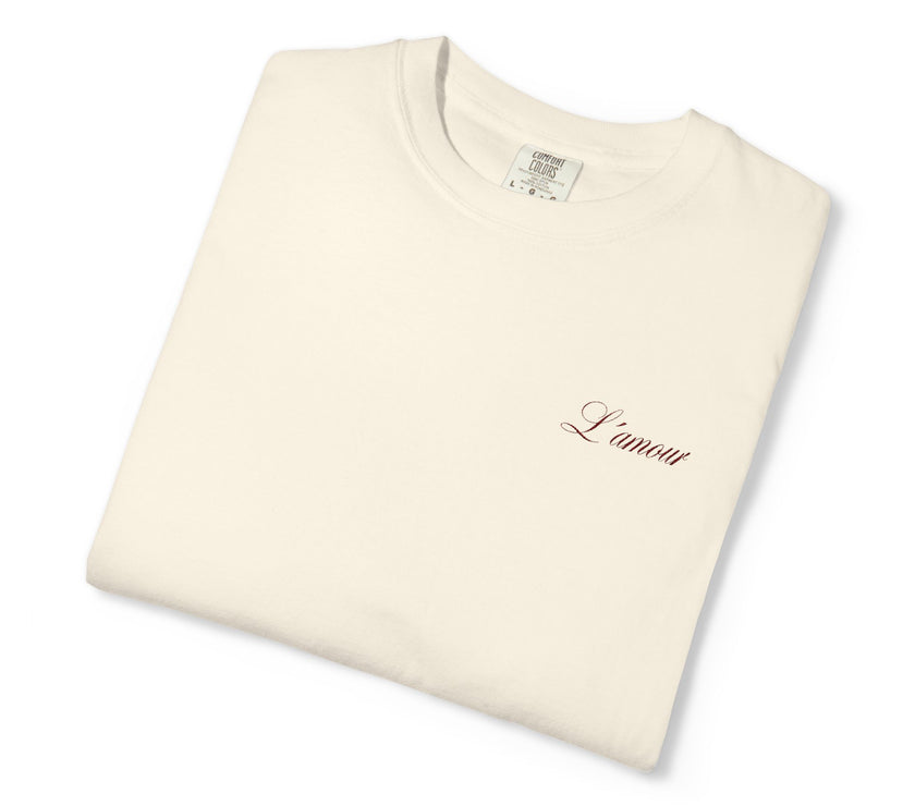 Embroidered L'amour T-shirt