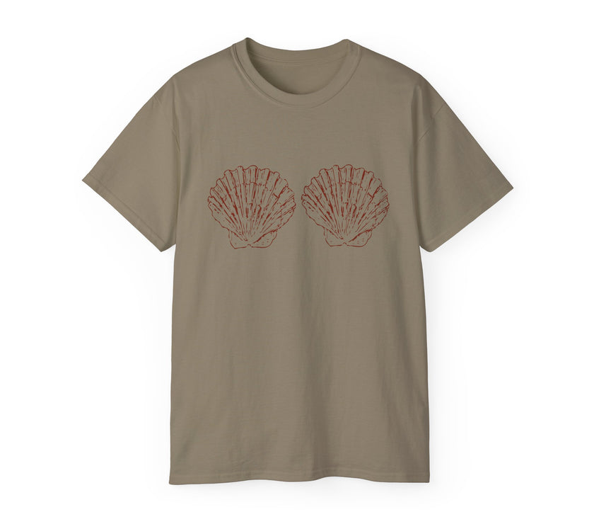 Unisex Cotton Tee - Aphrodite Divine Feminine Shell